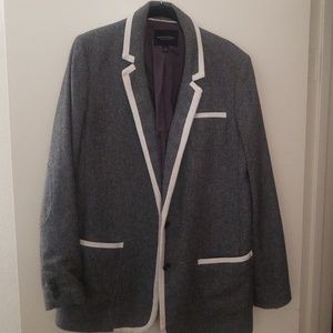 Heather gray hacking jacket